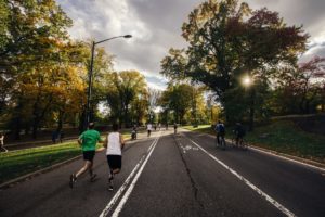 People running a 5K.